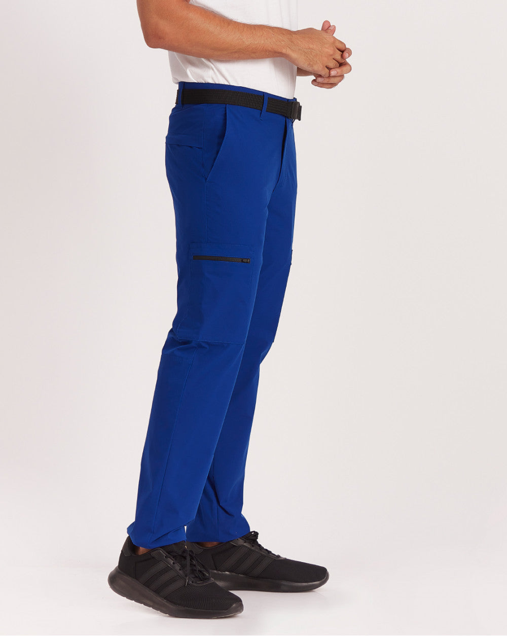 Straight Fit Hybrid Cargos - Mountain Blue