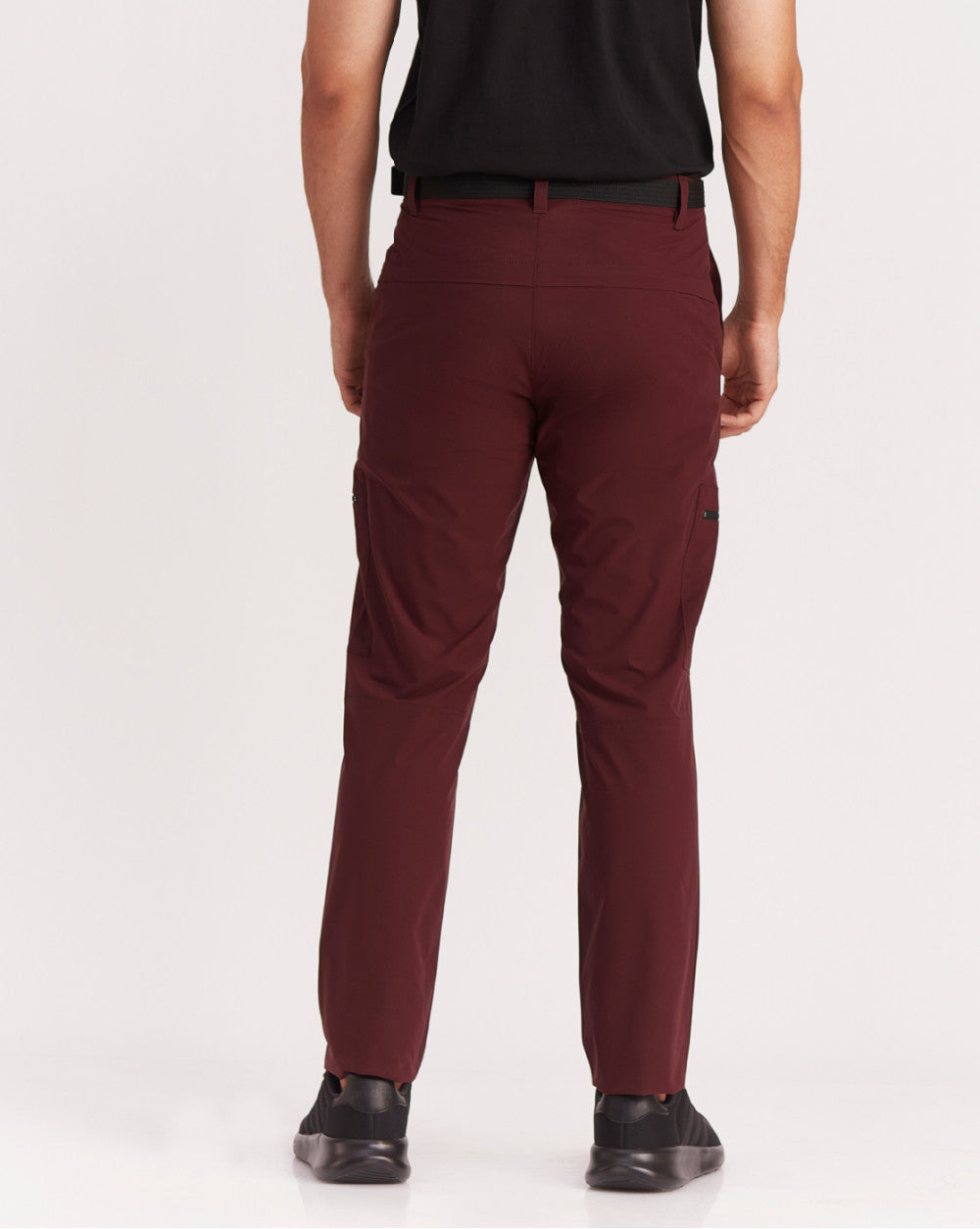 Straight Fit Hybrid Cargos - Maroon