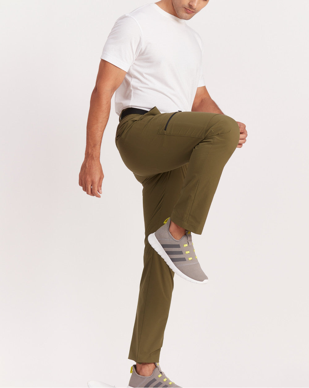 Straight Fit Hybrid Cargos - Olive