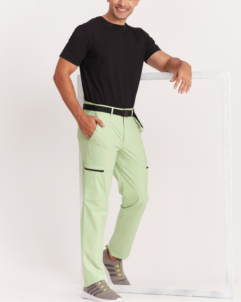 Straight Fit Hybrid Cargos - Light Mint