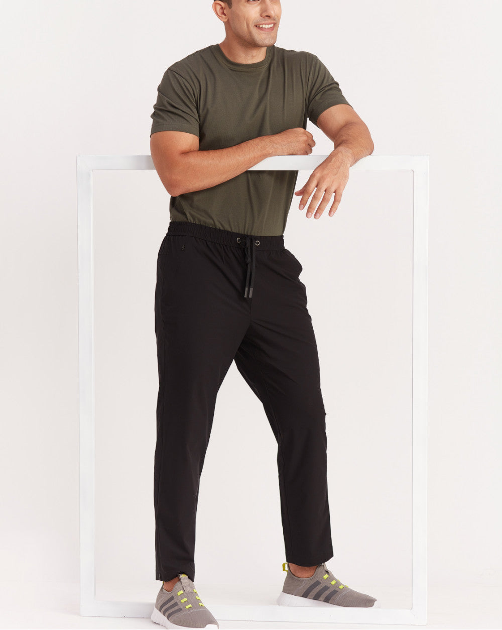 Slim Fit Performance Tech Joggers - Jet Black