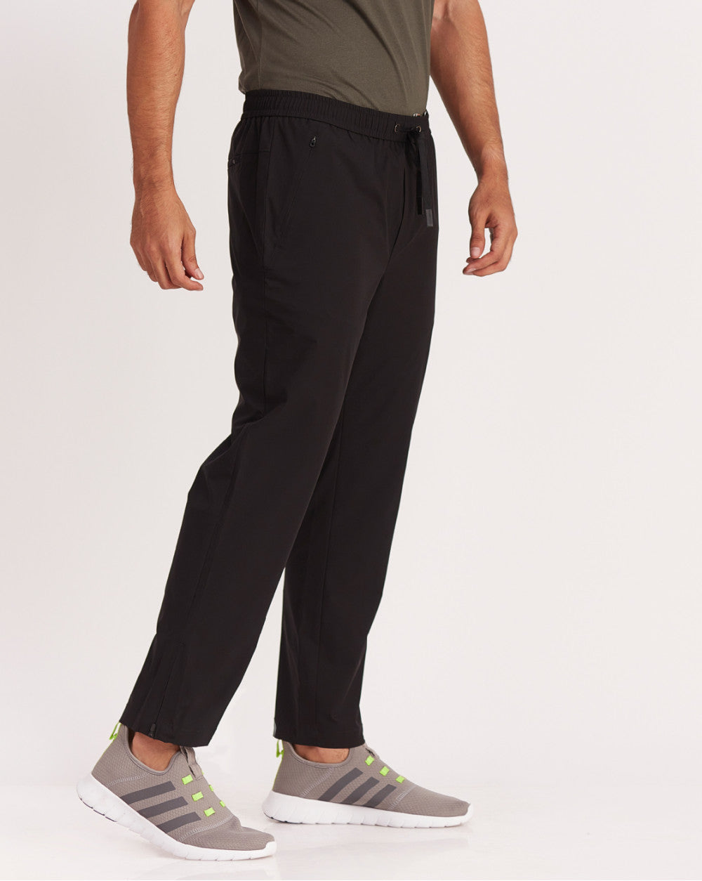 Slim Fit Performance Tech Joggers - Jet Black