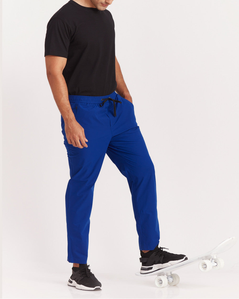 Slim Fit Performance Tech Joggers - Mountain Blue