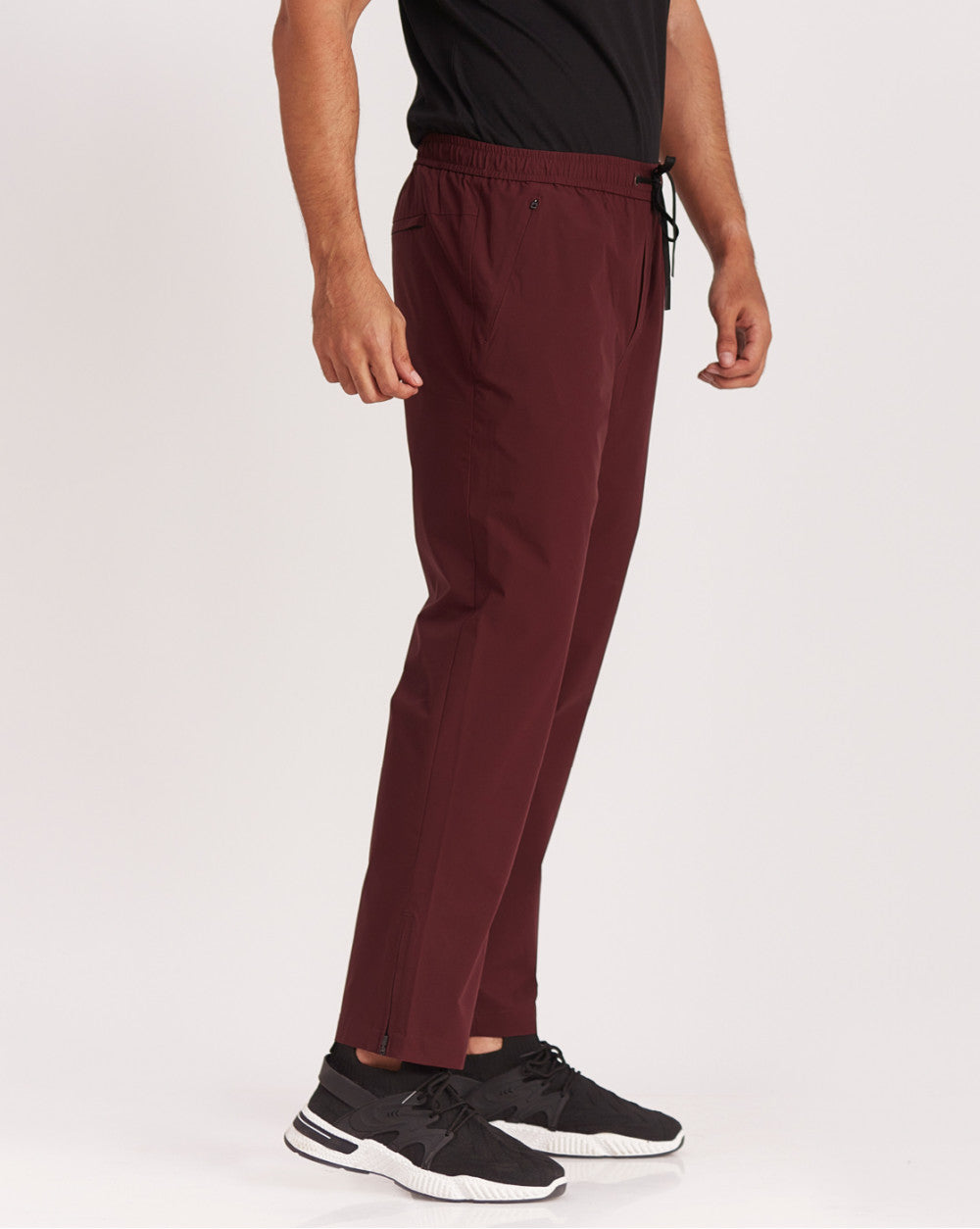 Slim Fit Performance Tech Joggers - Maroon