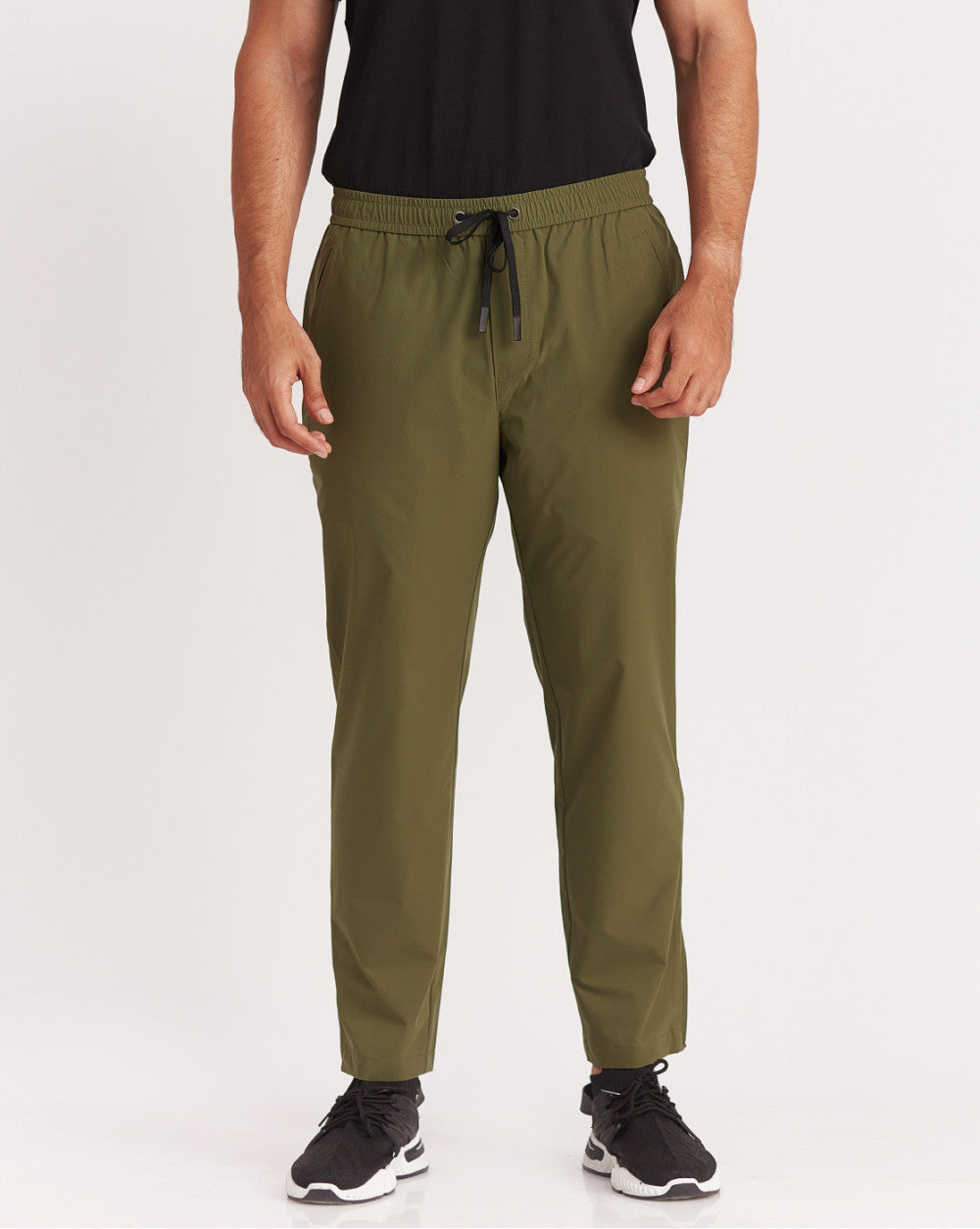 Slim Fit Performance Tech Joggers - Olive