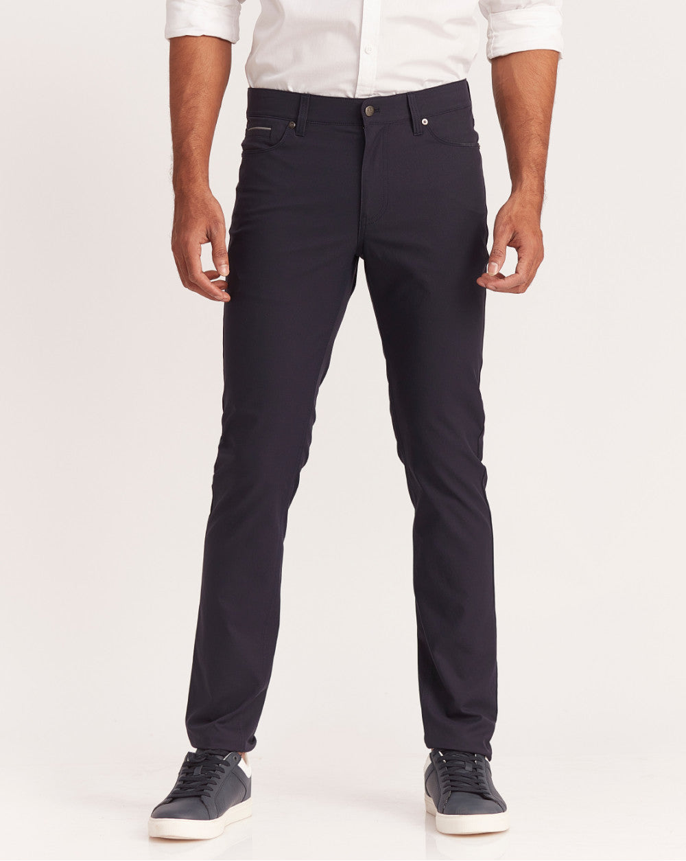 Slim Fit 5-Pocket Performance Pants - Navy