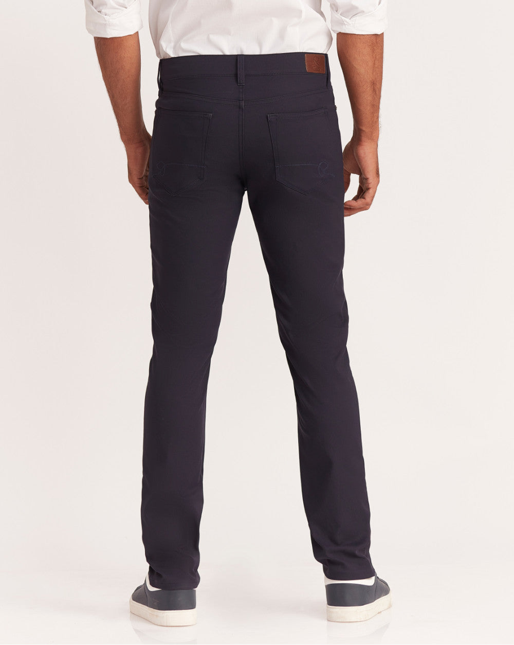 Slim Fit 5-Pocket Performance Pants - Navy