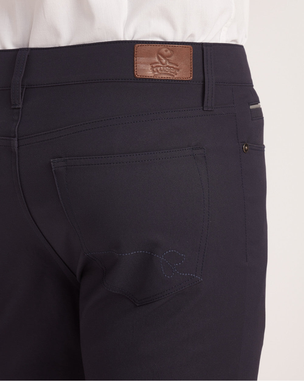 Slim Fit 5-Pocket Performance Pants - Navy