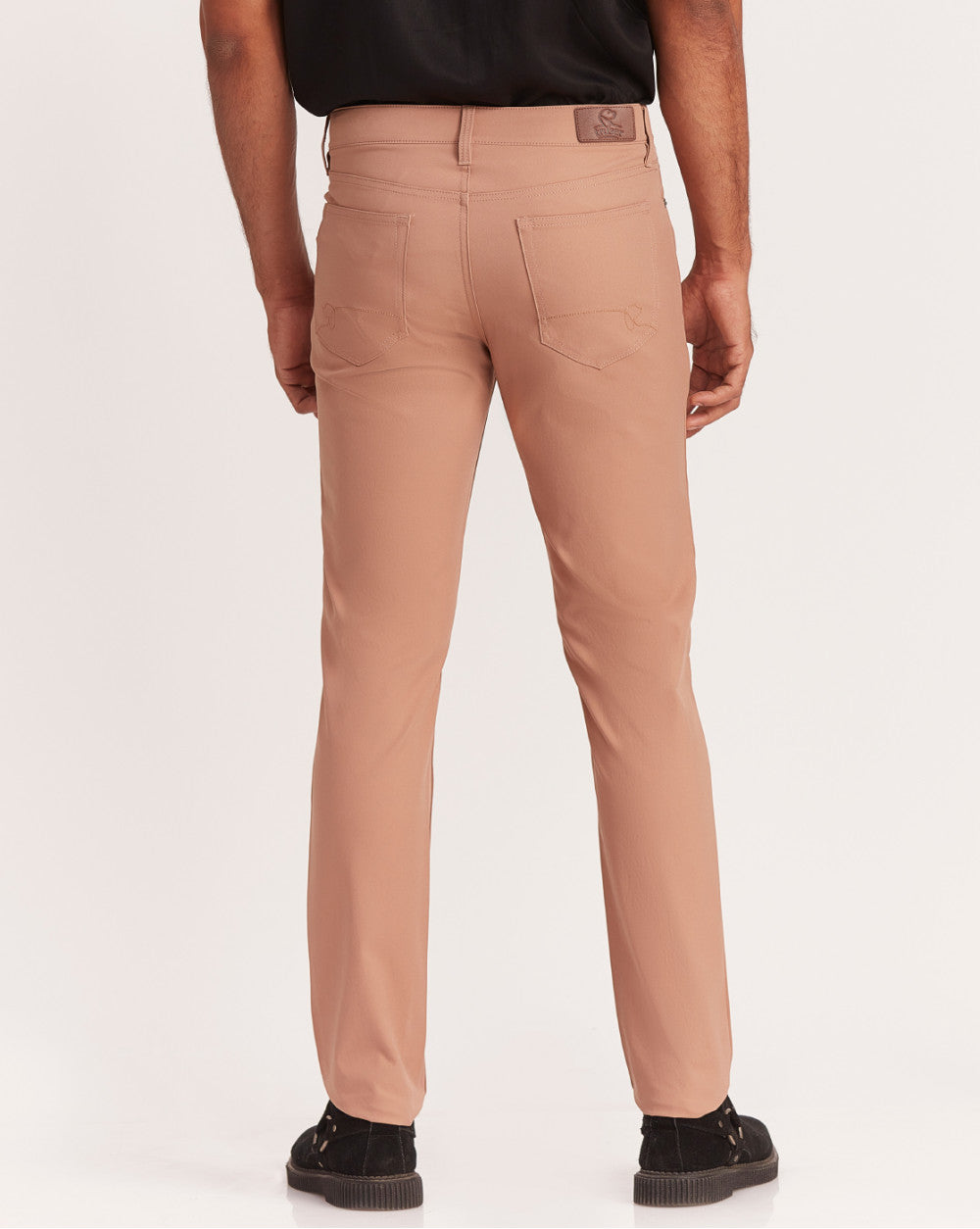 Slim Fit 5-Pocket Performance Pants - Tan Brown