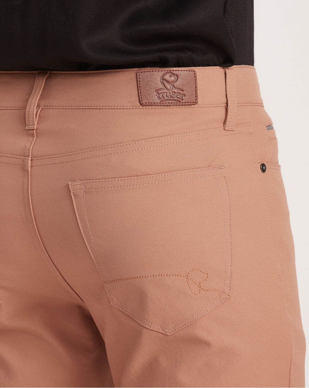 Slim Fit 5-Pocket Performance Pants - Tan Brown