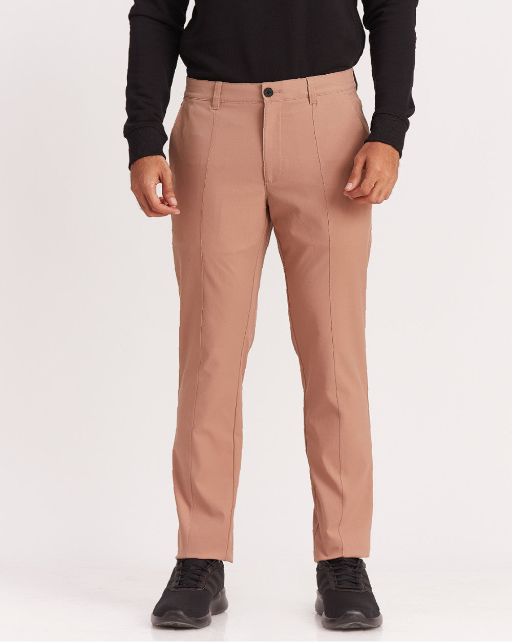 Slim Fit Performance Chinos - Tan Brown