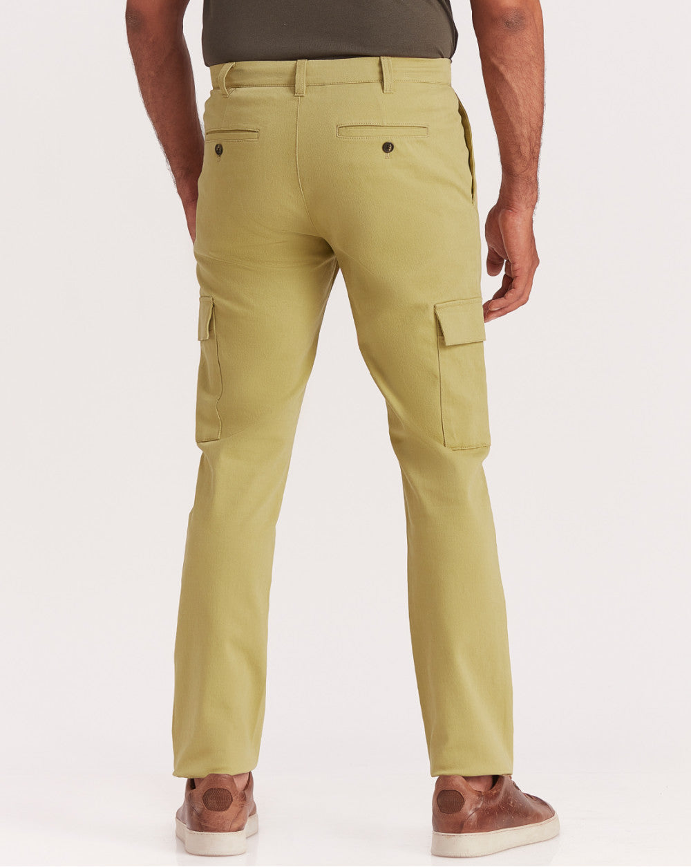 Slim Fit Clean Cargos - Granola Khaki