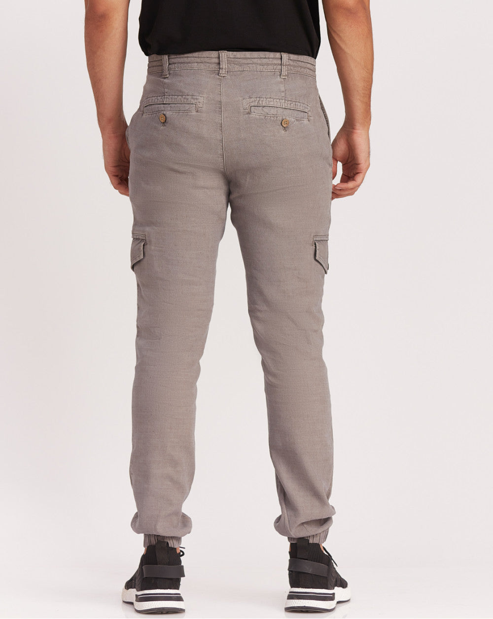 Tapered Fit Leisure Cargos - Charcoal