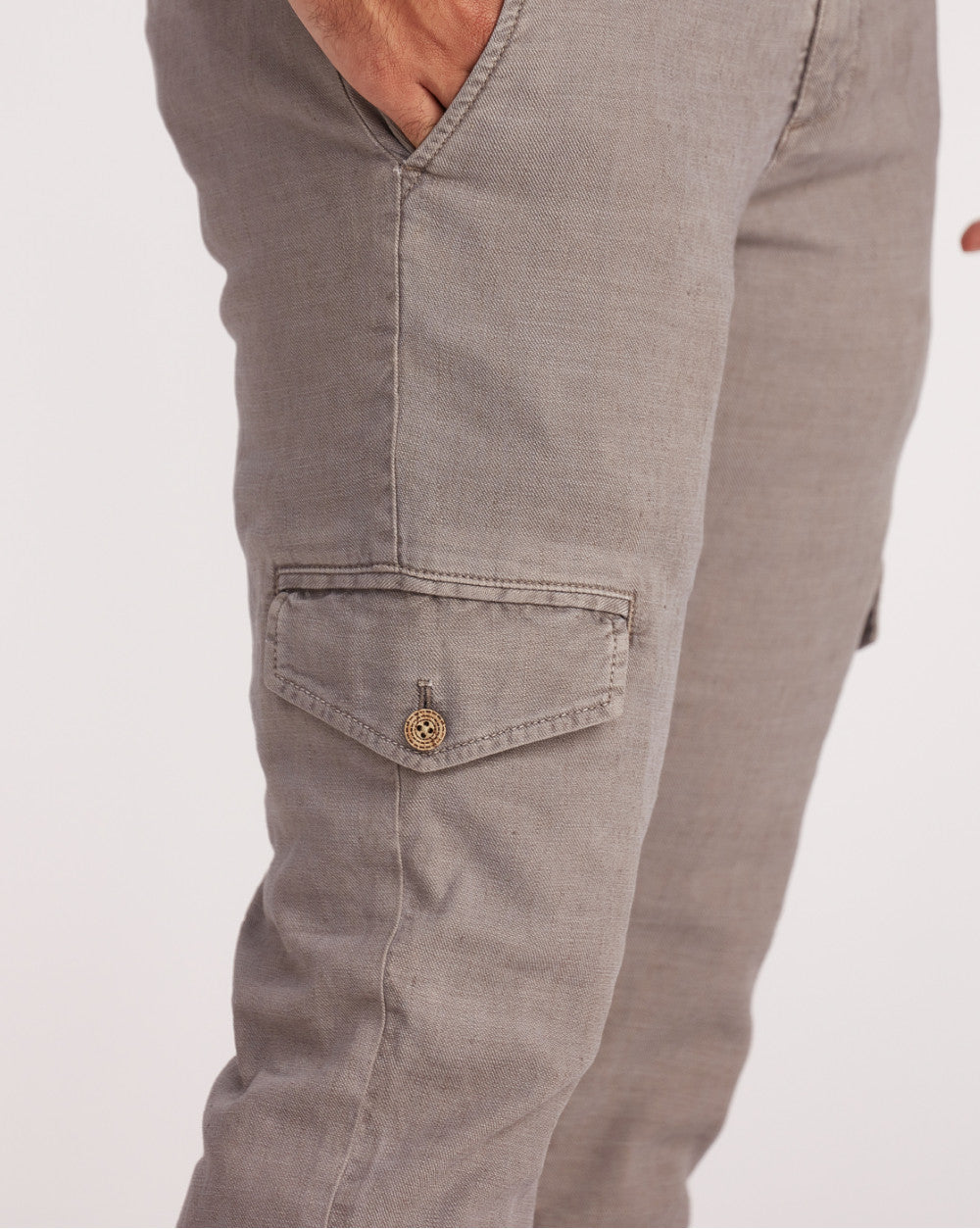 Tapered Fit Leisure Cargos - Charcoal