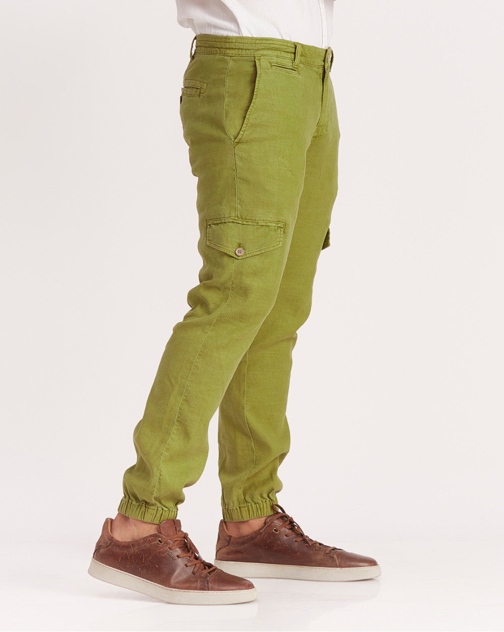 Tapered Fit Leisure Cargos - Olive