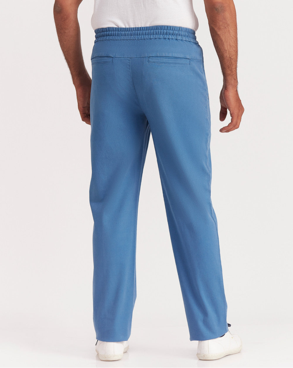 Tapered Fit Pintuck Joggers - Federal Blue