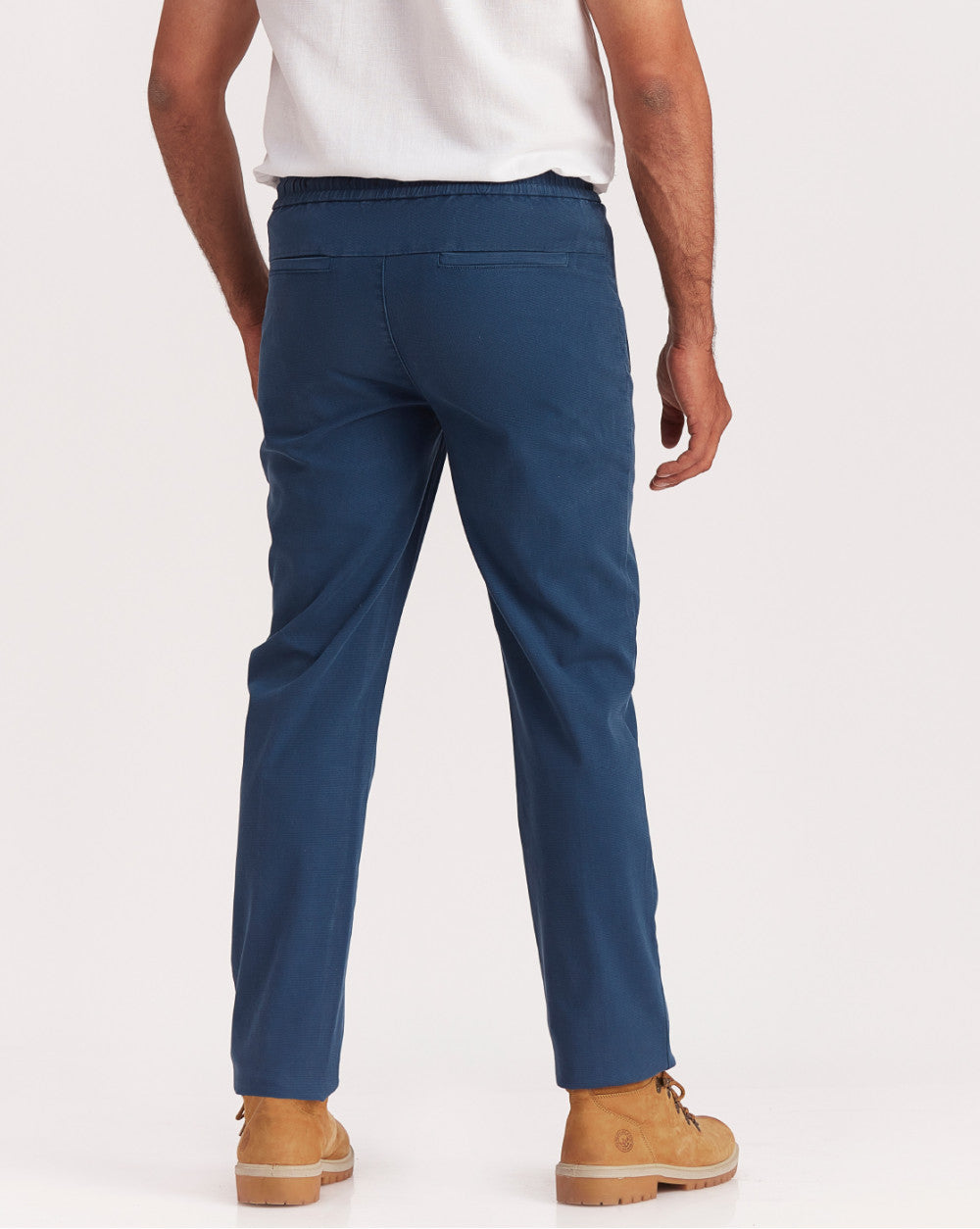 Tapered Fit Pintuck Joggers - French Navy