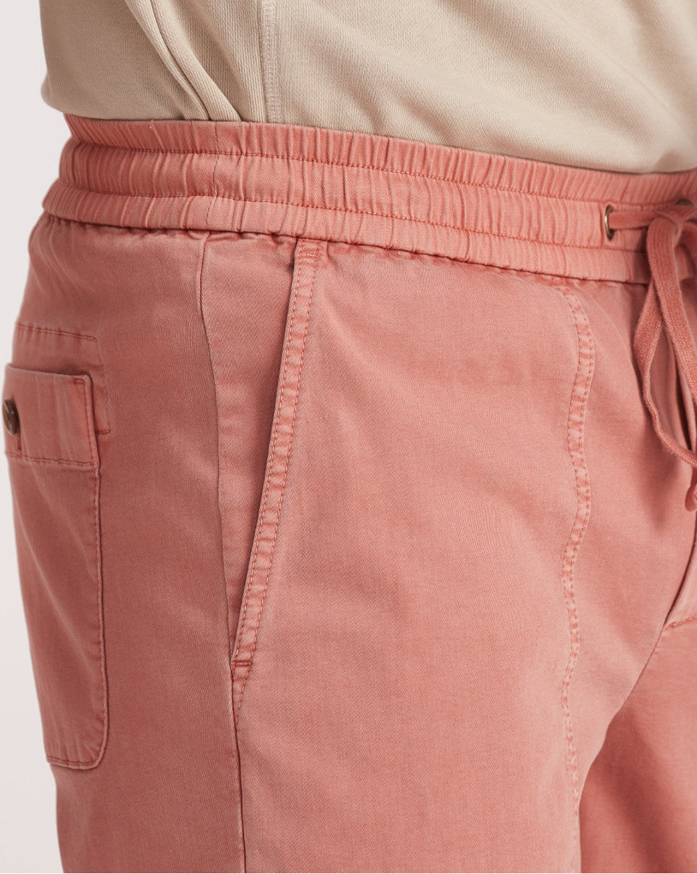 Tapered Fit Casual Joggers - Crepe Pink