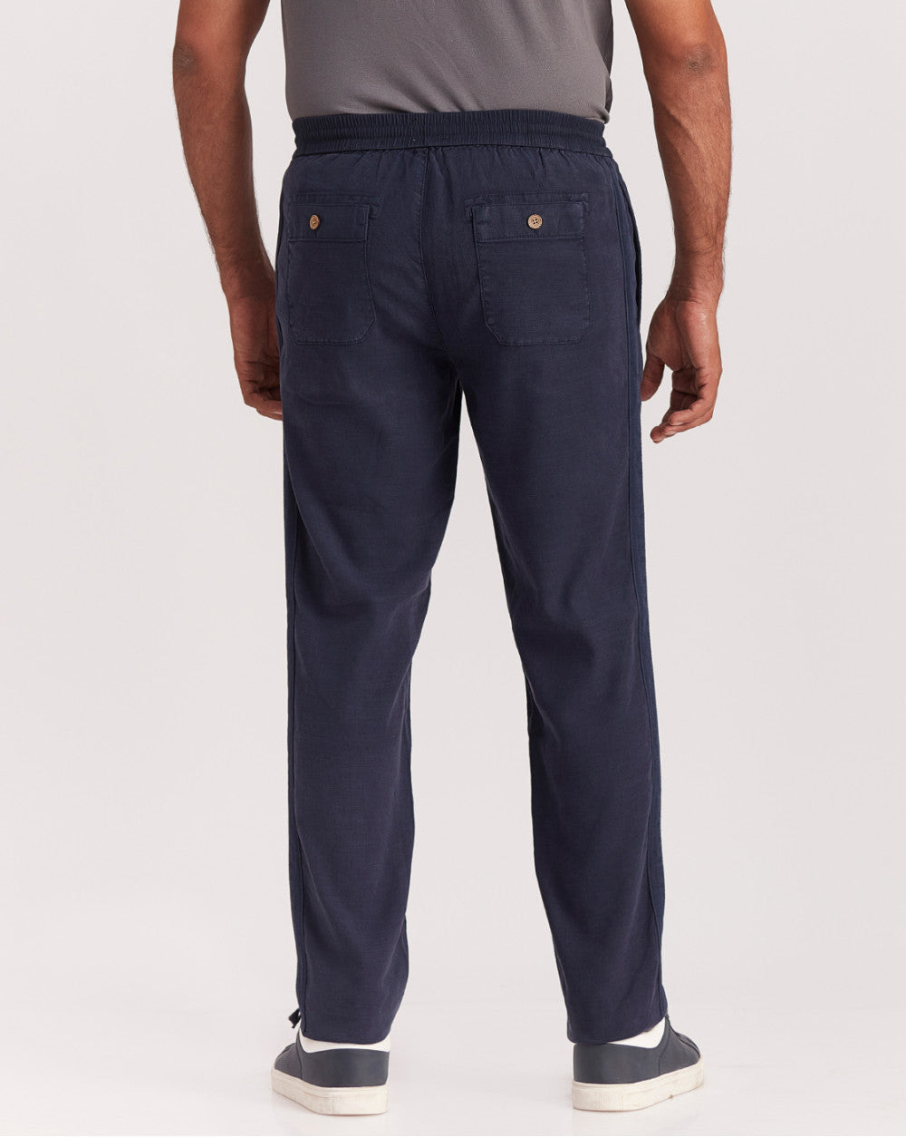 Tapered Fit Comfort Pants - Navy