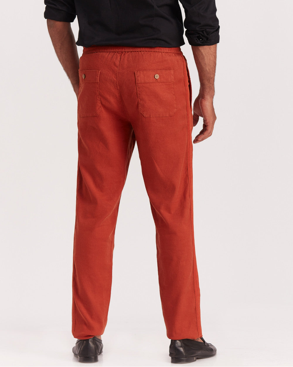 Tapered Fit Comfort Pants - Rust