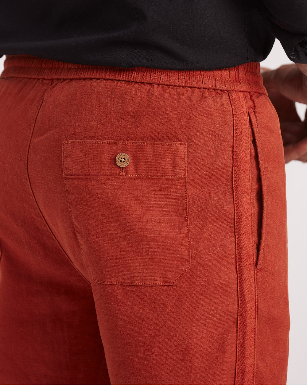 Tapered Fit Comfort Pants - Rust