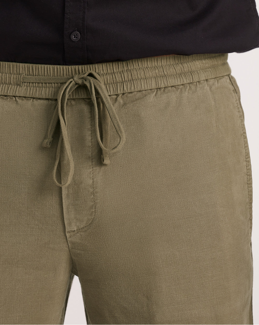 Tapered Fit Comfort Pants - Army Green