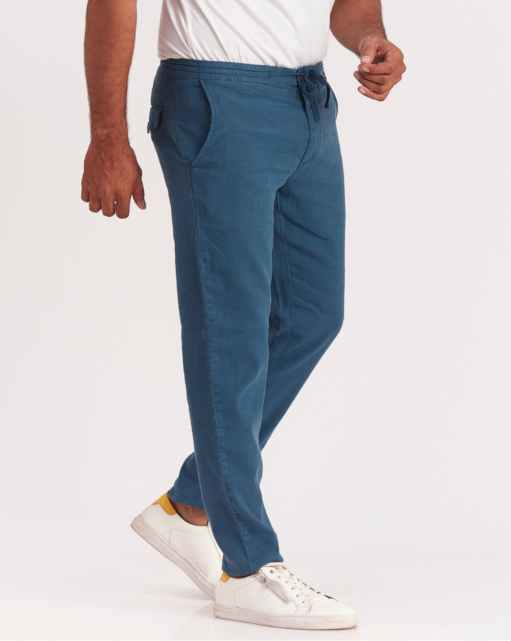 Tapered Fit Lounge Style Joggers - French Navy