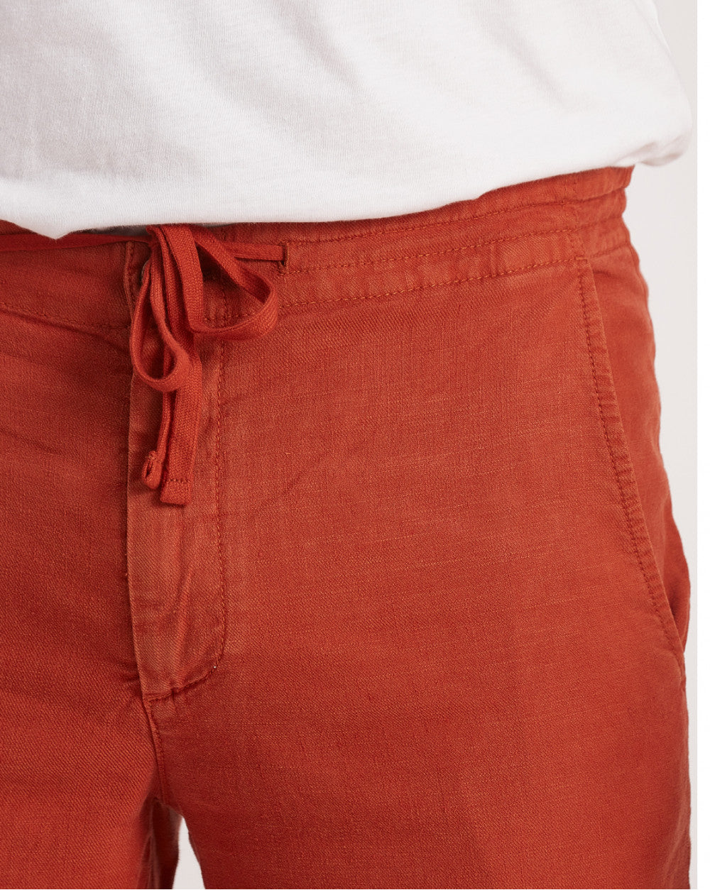 Tapered Fit Lounge Style Joggers - Rust