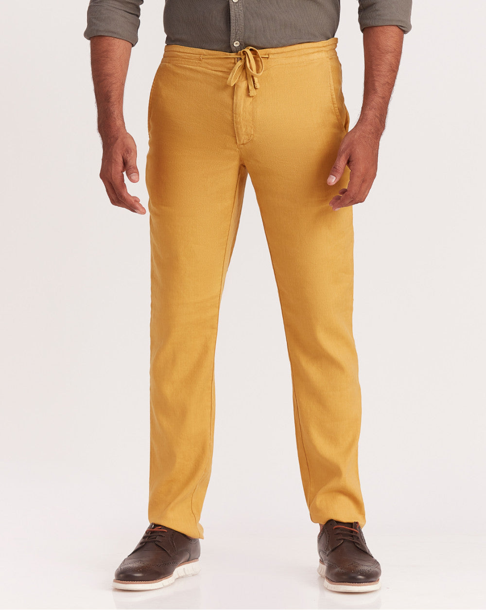 Tapered Fit Lounge Style Joggers - Golden Yellow