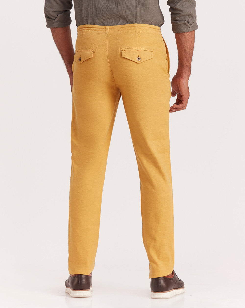 Tapered Fit Lounge Style Joggers - Golden Yellow