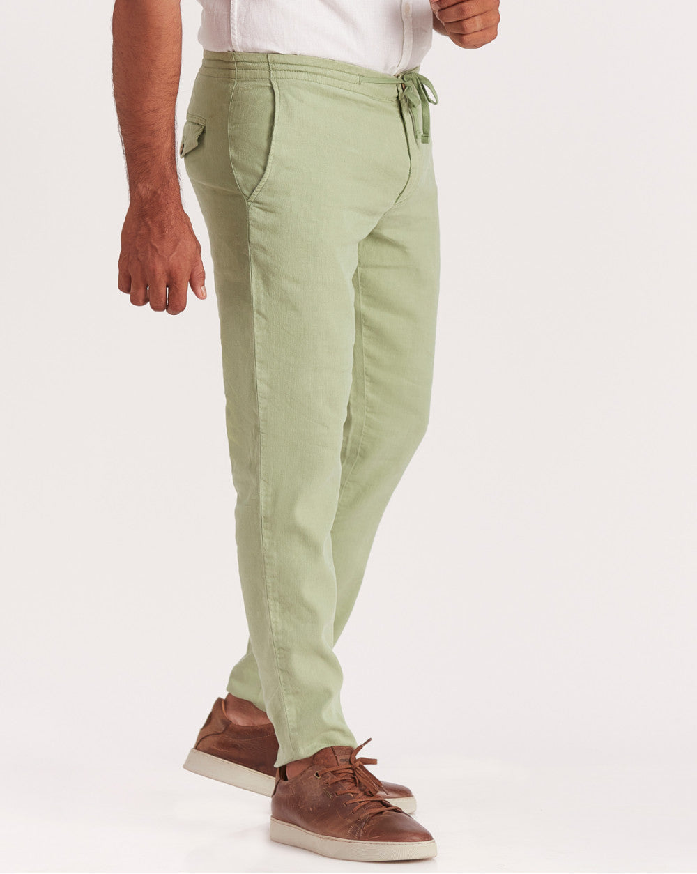 Tapered Fit Lounge Style Joggers - Green Apple