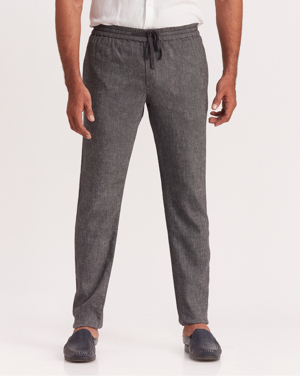 Tapered Fit Comfort Pants - Jet Black