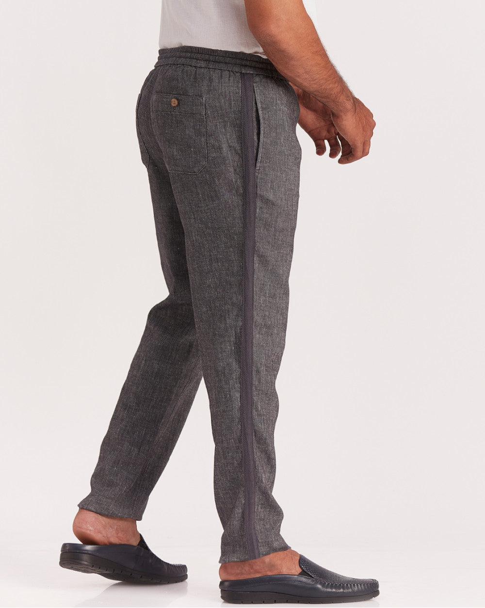 Tapered Fit Comfort Pants - Jet Black