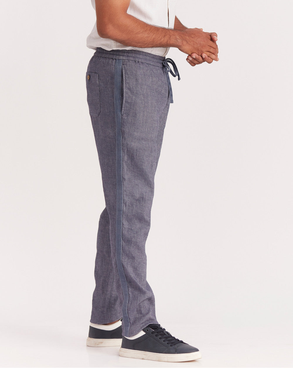 Tapered Fit Comfort Pants - Indigo Blue