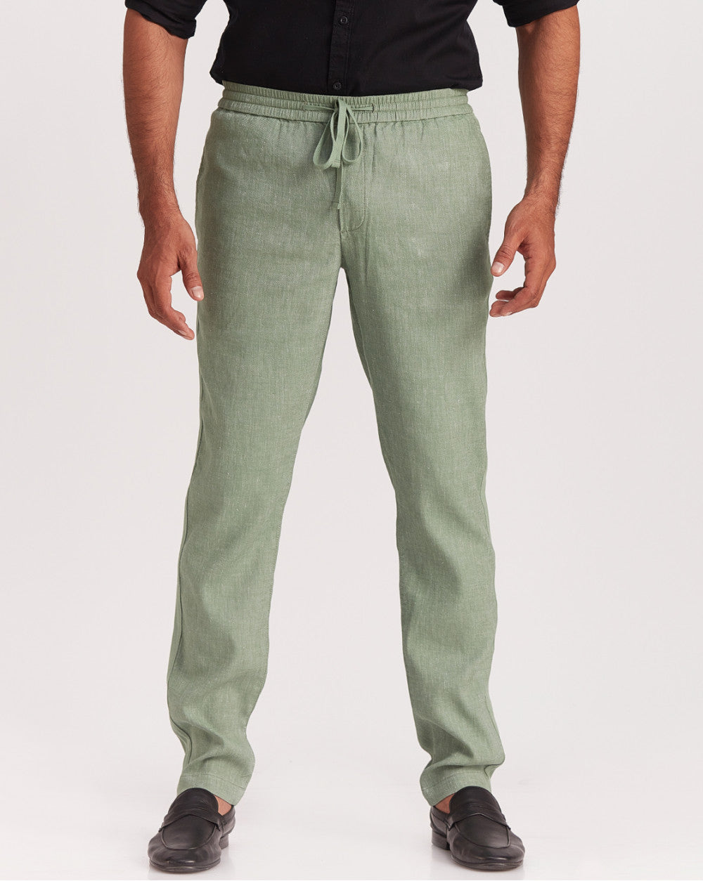Tapered Fit Comfort Pants - Dark Ivy Green