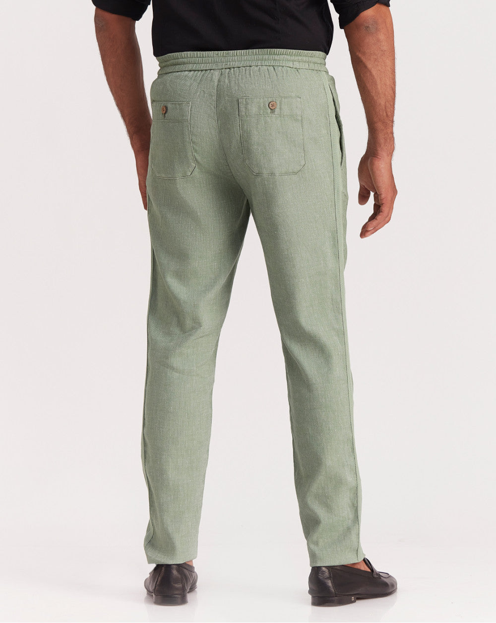 Tapered Fit Comfort Pants - Dark Ivy Green