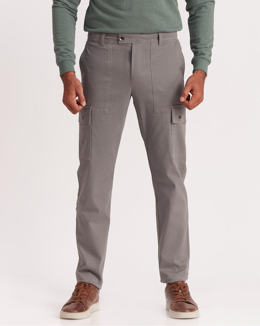 Tapered Fit Classic Cargos - Pewter Grey