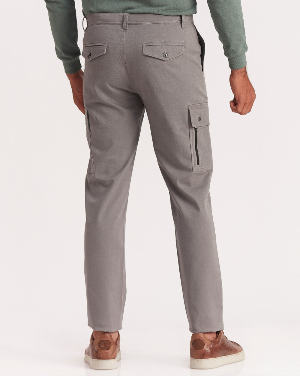 Tapered Fit Classic Cargos - Pewter Grey