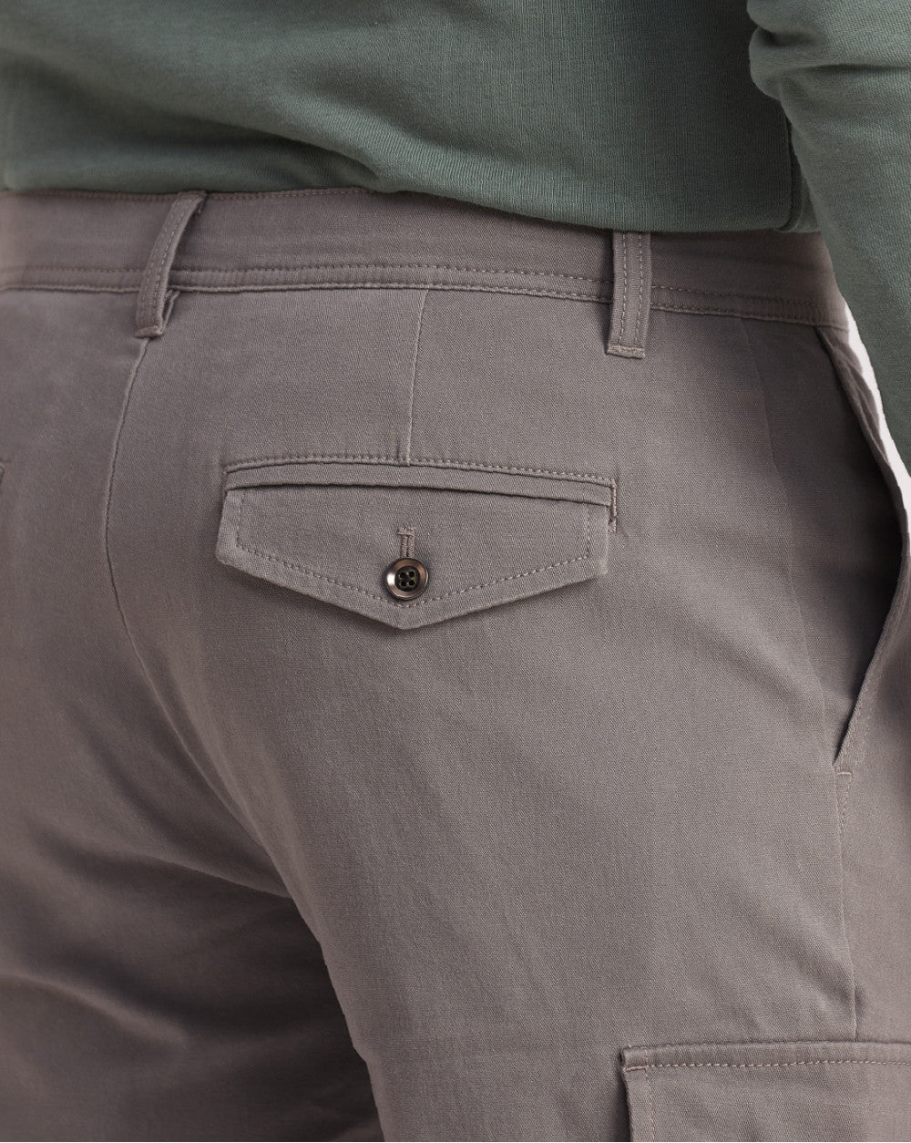 Tapered Fit Classic Cargos - Pewter Grey