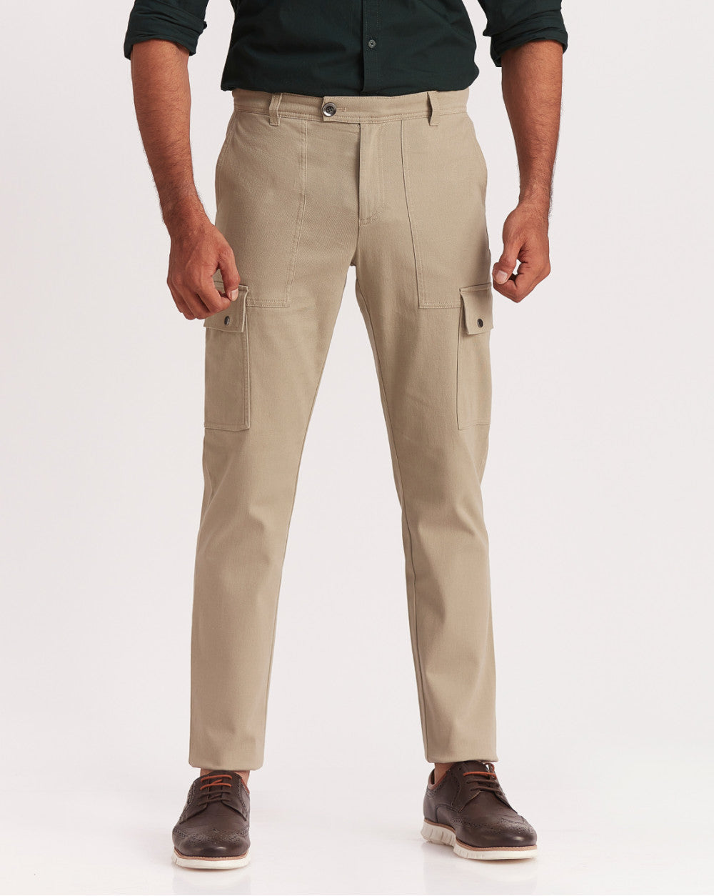 Tapered Fit Classic Cargos - Granola Khaki