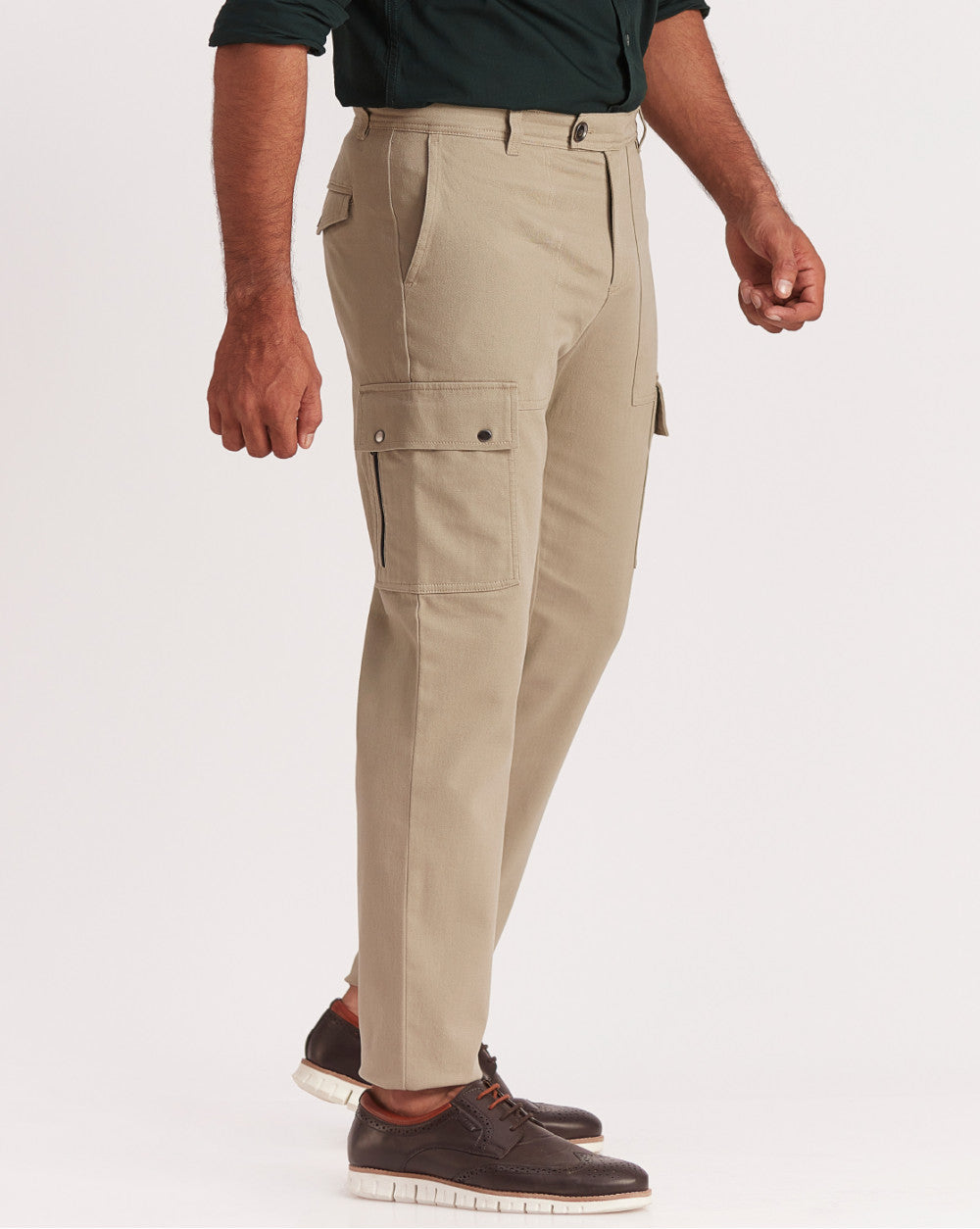 Tapered Fit Classic Cargos - Granola Khaki