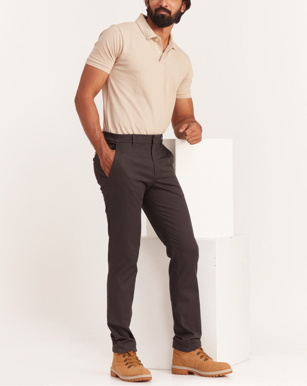 Slim Fit Urban Chinos - Jet Black