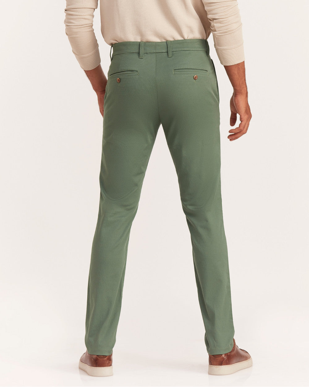 Slim Fit Urban Chinos - Dark Ivy Green