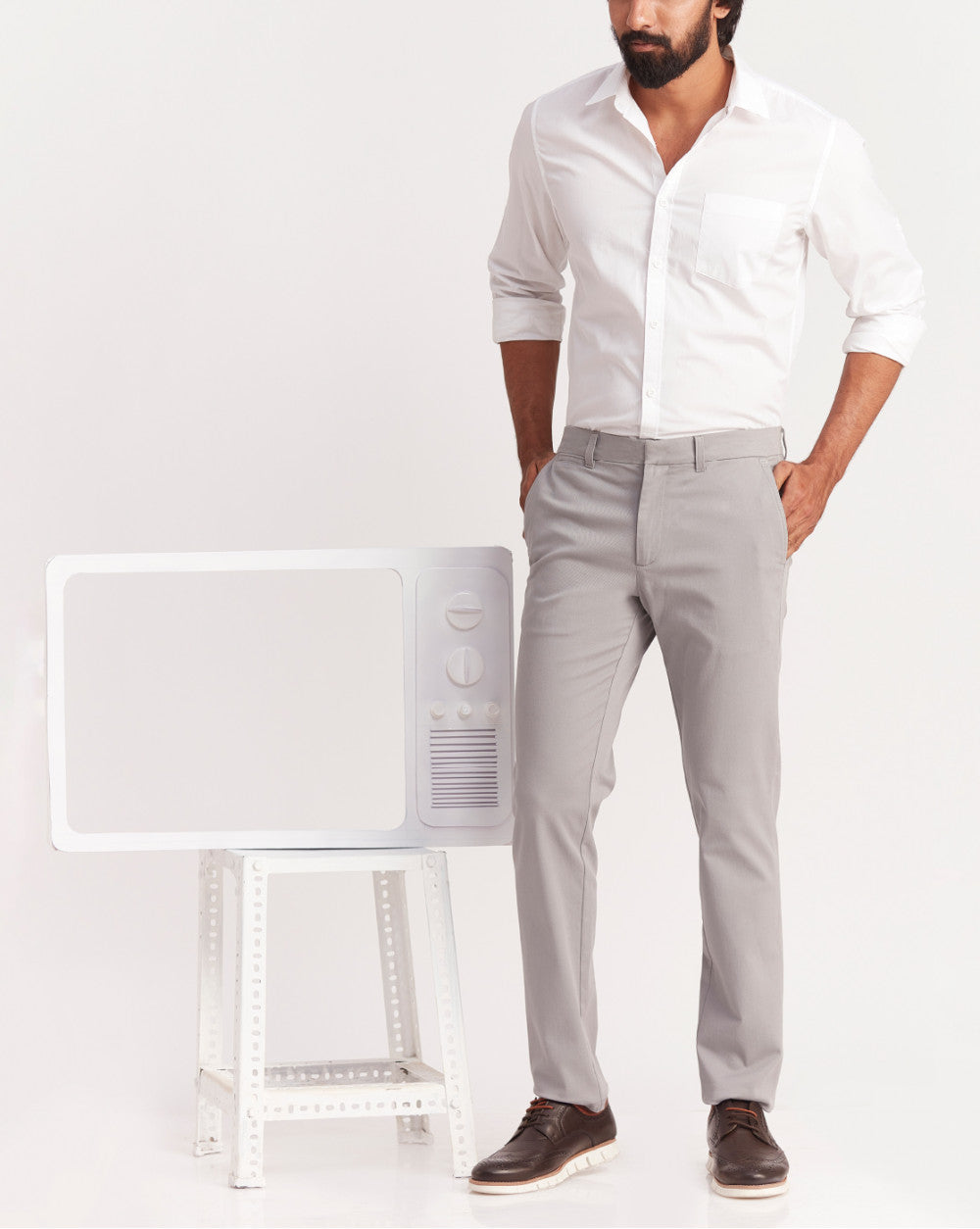 Regular Fit Urban Chinos - Grey