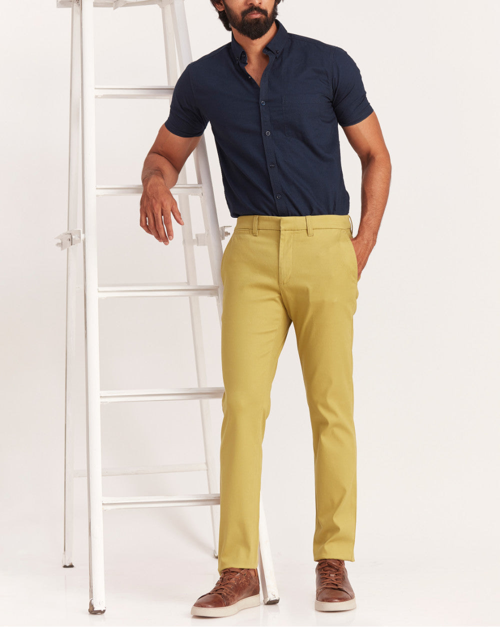 Slim Fit Luxe Chinos - Granola Khaki