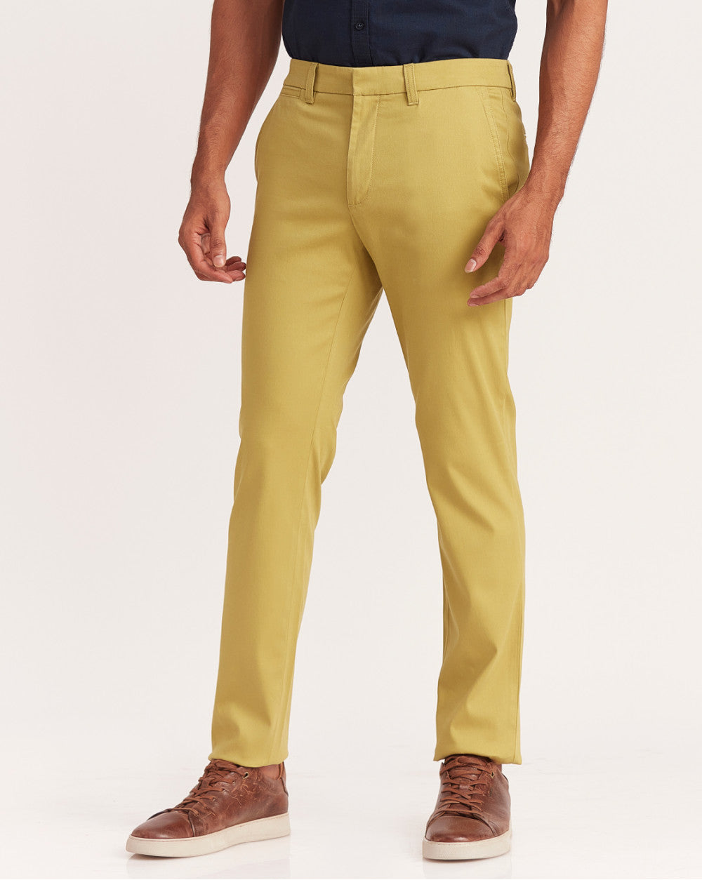 Slim Fit Luxe Chinos - Granola Khaki