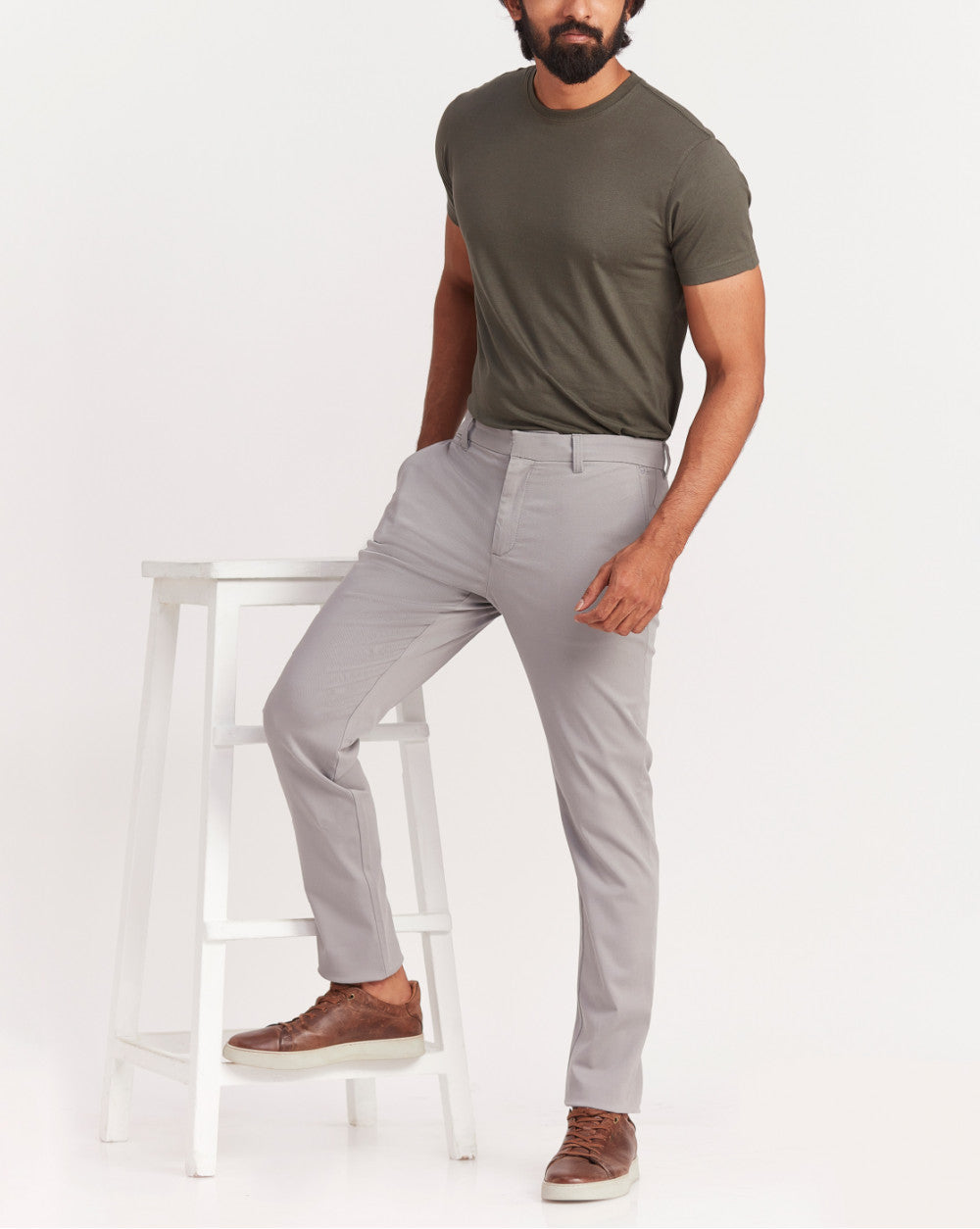 Tapered Fit Urban Chinos - Grey