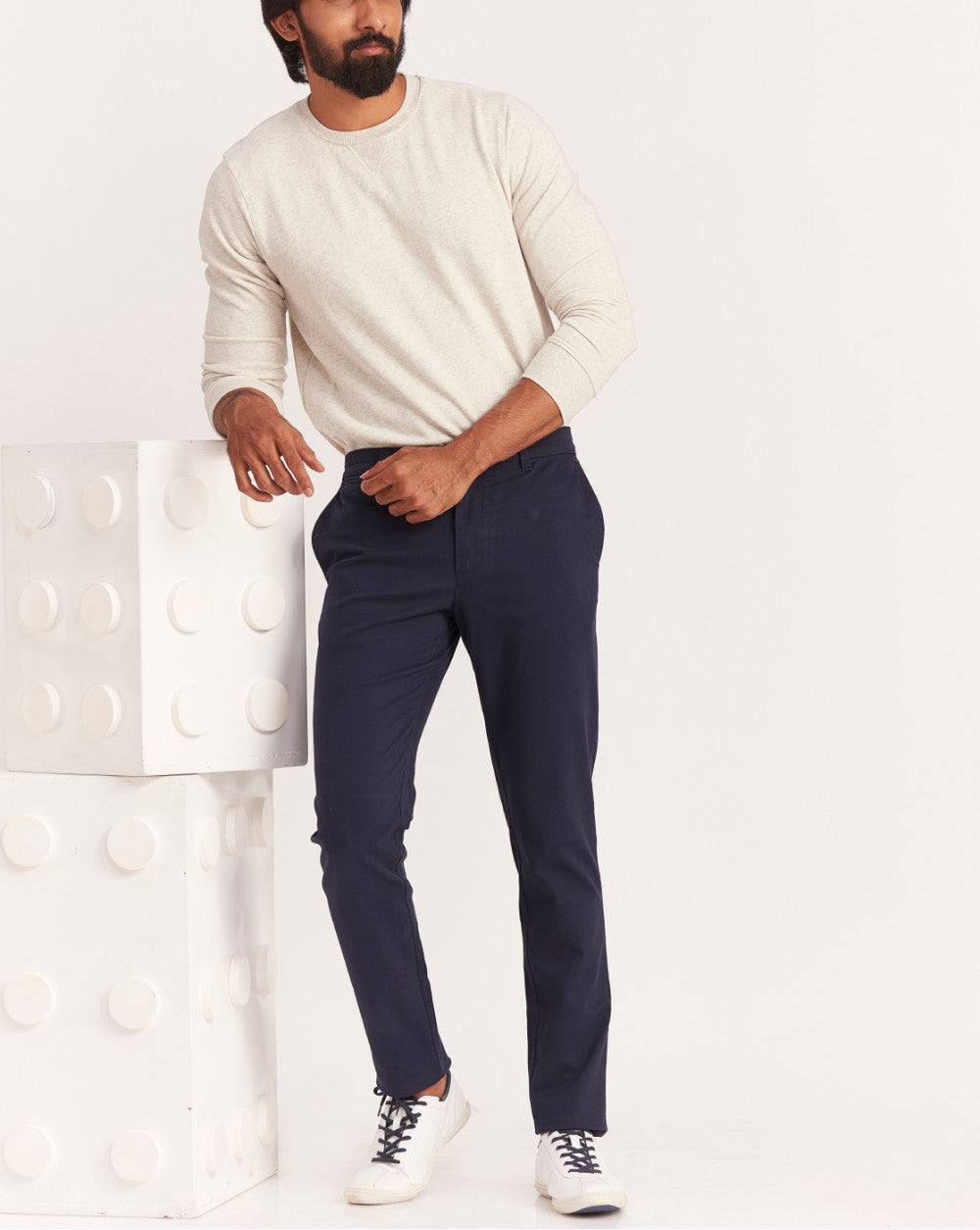 Tapered Fit Urban Chinos - Navy