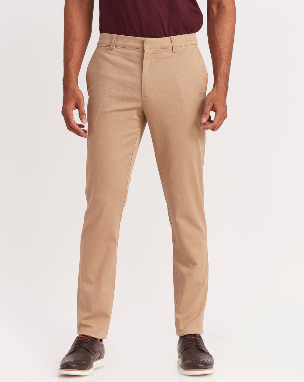 Tapered Fit Urban Chinos - Camel Brown