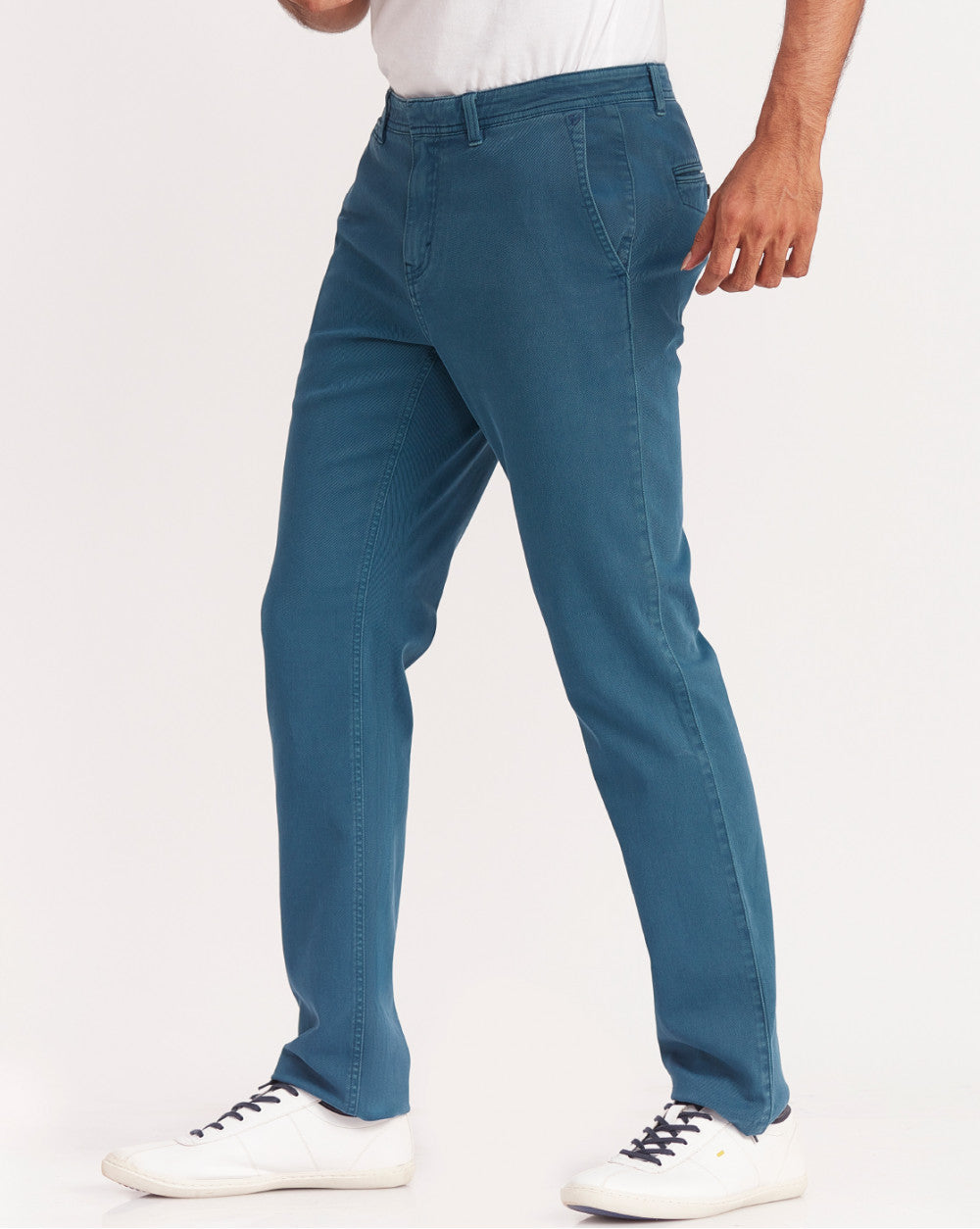 Regular Fit Garment Dyed Chinos - French Navy
